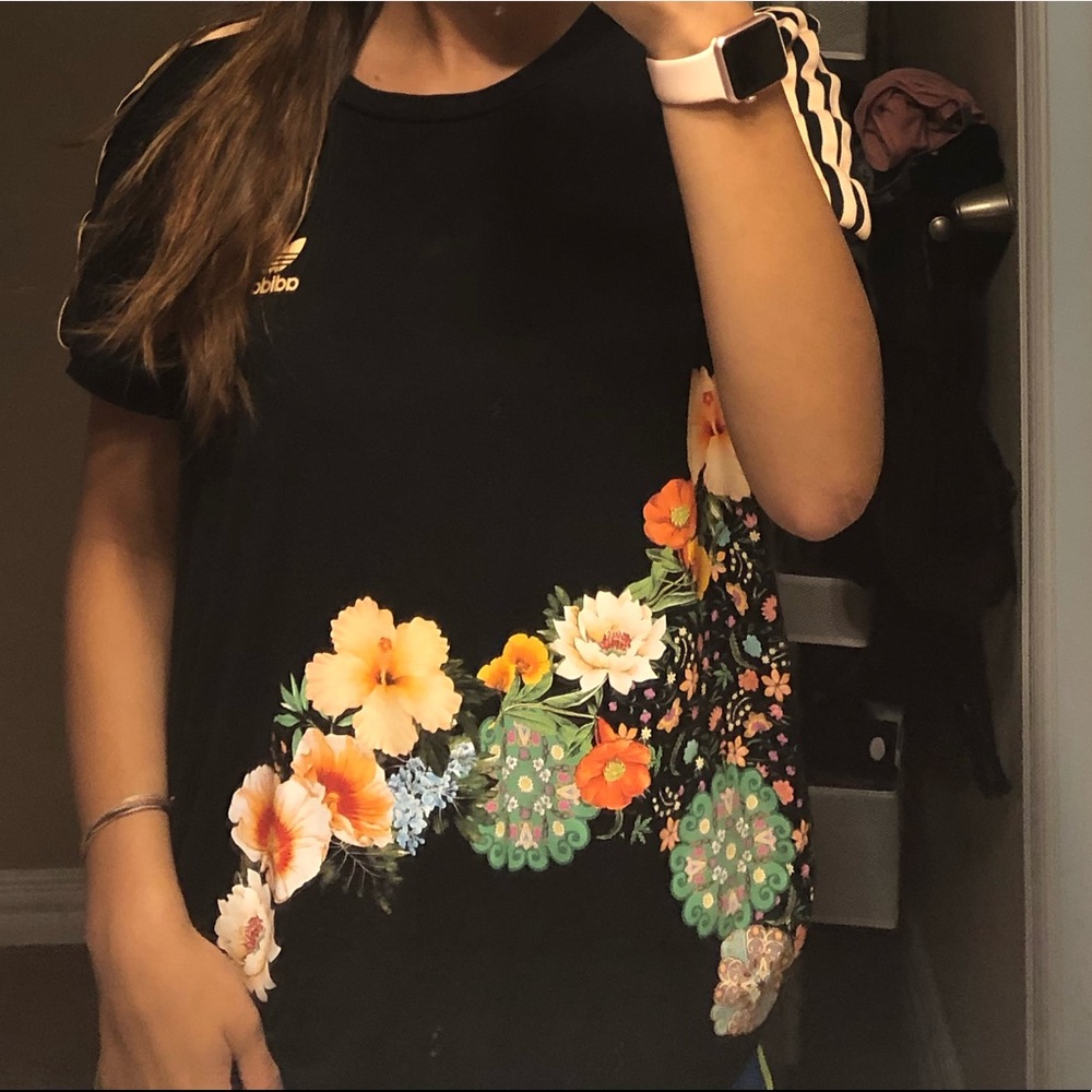Adidas exclusive elephant floral top